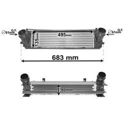 VAN WEZEL Ladeluftkühler für BMW 1 3 4 2