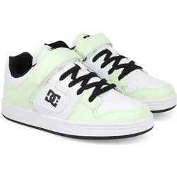 Sneaker DC SHOES "Manteca 4 V Sn", Kinder, Gr. 3(34), mint, weiß, schwarz, Obermaterial:100% Synthetik., Schuhe Sneaker