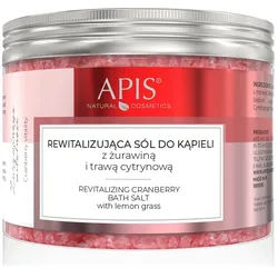 Apis Cranberry Vitality, revitalisierendes Badesalz mit und Zitronengras 650 g