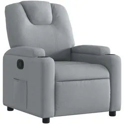 vidaXL Relaxsessel, Sessel Hellgrau Stoff