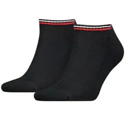 TOMMY HILFIGER Unisex TJ Sneaker Socken Iconic 2er Pack - black - 39-42