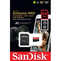 Sandisk microSDXC Card 128GB, Ultra, Class 10, U1, A1 (R) 140MB/s, SD Adapter, Retail-Blister