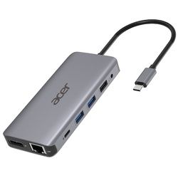 Acer 12-in-1 Mini Dock (USB Type-C zu 2x USB 3.2, 2x HDMI, 1x VGA, 1x DP)