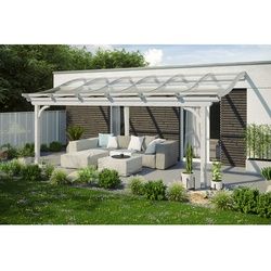 SKANHOLZ Terrassenüberdachung »Verona«, Breite: 648 cm, Dach: Polycarbonat (PC), weiß - weiss