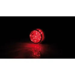 SHIN YO Einsatz LED-Mini-Rücklicht BULLET, rund, Glas transparent, schwarz
