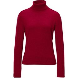 Le pull col roulé 100% cachemire modèle Roxy Peter Hahn Cashmere rouge