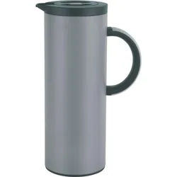 Homeware Profession. Isolierkanne , Hellgrau, Dunkelgrau , Metall, Kunststoff, Glas , Uni , 1 l , Lfgb , Tragegriff, lebensmittelecht, Vakuum, abnehmbarer Deckel, hält warm, hält kalt, Einhandbedienung, Ausgießen per Knopfdruck, hitzebeständig , Geschirr, Kannen & Karaffen, Thermosflaschen