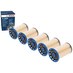 5x Kraftstofffilter BOSCH F 026 402 809 für VW Seat Audi Passat B7 Alhambra Sharan