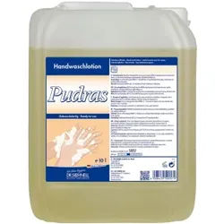 Dr. Schnell Flüssigseife PUDRAS, pH-neutral, Hautfreundliche Handwaschlotion, 10 Liter - Kanister