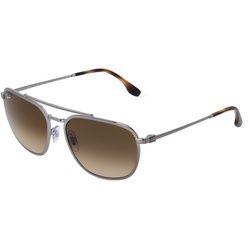 Ray-Ban RB3708 Unisex-Sonnenbrille Vollrand Pilot Metall-Gestell, Grau