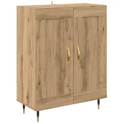 vidaXL Sideboard 69,5 x 34 x 90 cm Sideboard Schrank Wohnzimmer Artisan-Eiche 69,5x34x9 braun