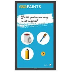 Philips 3000 series 24BDL3751T/00, Interaktiver Flachbildschirm, 60,5 cm (23.8 TFT-Monitor (1920 x 1080 px, Full HD, ADS, Bluetooth, Touchscreen, Wi-Fi, Lautsprecher) schwarz