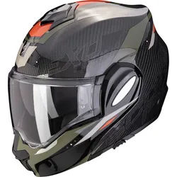 Scorpion Exo-Tech Evo Carbon Rover Klapphelm, schwarz-grün, Größe XS 54 55 für Männer