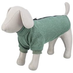 TRIXIE Hundepullover Hunde Sweatshirt CityStyle Amsterdam dunkelgrün grün Größe: L / Rückenlänge: 55 cm Bauchumfang: 73 cm / Halsumfang: 48 cm