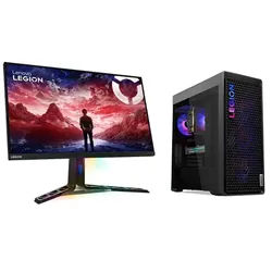 Lenovo Legion Tower 7i Gen 10 + Monitor Y32p Intel® Core Ultra 9 285K Prozessor E-Kerne bis zu 4,60 GHz P-Kerne bis zu 5,50 GHz, Ohne Betriebssystem, 2 TB SSD M.2 2280 PCIe 4.0 Performance TLC Opal, Gray