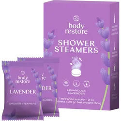 Body Restore Lavender Shower Steamers Duschbomben mit Lavendelduft 2x25 g