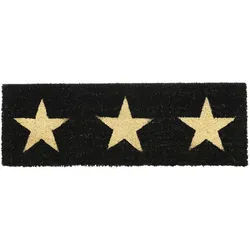 Relaxdays FUßMATTE , Textil, Kunststoff , 75x25 cm , Teppiche und Böden, Schmutzfangmatten, Fußmatten