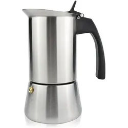 Milu Espressokocher Edelstahl 2 Tassen silber, 8x16x8 cm