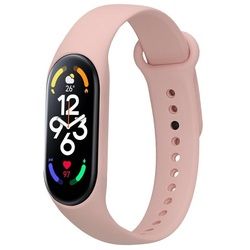 kwmobile Uhrenarmband Armband für Xiaomi Mi Band 7, Ersatzarmband Fitnesstracker - Fitness Band Silikon rosa