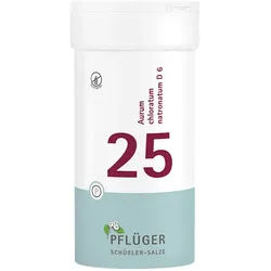 Schüßler-Salze Biochemie Pflüger 25 Aurum chlor.natr.D 6 Tbl.