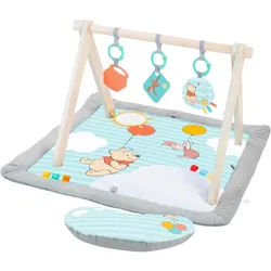 Spielbogen , Multicolor , Textil , Buche , massiv, Sperrholz , Füllung: Polyester,Polyester , 76.2x47x76.2 cm , AZO-frei, EN 71 , Spielzeug, Holzspielzeug