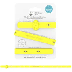 Matchstick Monkey Multi Produkt Halteband zur Befestigung an Kinderwagen, Autositz oder Hochstuhl 1 St gelb