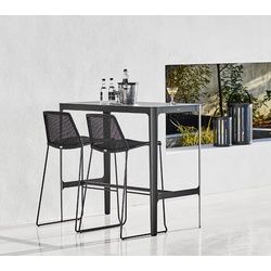 Cane-line Set Cut, Breeze - Das Set besteht aus: 1 x Bartisch Cut 120 x 60 cm, 2 x Barhocker Breeze. Farb...