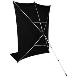 Rollei X-Drop Hintergrundstativ + Hintergrund 3,0m schwarz