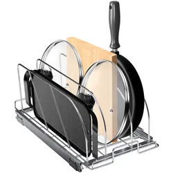 VEVOR Einstellbares Abtropfgestell Geschirr Geschirrtrockner Utensilienhalter, 21,6 x 53,3 cm Küchenschrank Geschirr Abtropfgestell ideal für die Aufbewahrung von Töpfen, Pfannen, Schneidebretter