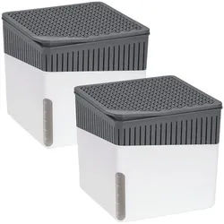 Wenko 2er-Pack Raumentfeuchter »Cube« 1000 g weiß