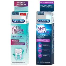 Rapid white Zahnbleaching-Kit Anti Color Zahncreme & Rapid White Strong Booster Zahncreme Set