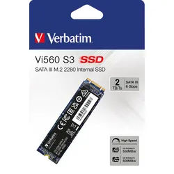 Verbatim SSD 2TB, SATA-III, M.2 2280, Vi560 S3 (R) 550MB/s, (W) 500MB/s, Retail