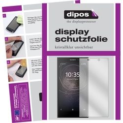 Dipos Displayschutzfolie Crystalclear (2 Stück, Sony Xperia L2), Smartphone Schutzfolie