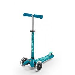 Scooter Mini MICRO DELUXE mit LED Rädern aqua - MMD076