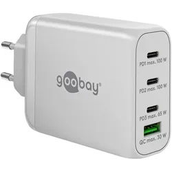 Laden mit bis zu 100W, das USB-CTM PD Schnellladegerät Multiport 100 W weiß