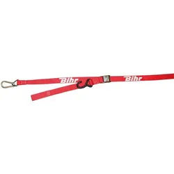 Bihr Hakenriemen mit rotem Karabiner, schwarz