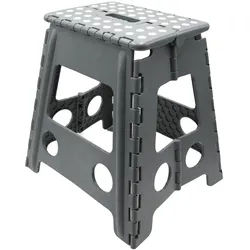 Zollner Klapphocker, 100% Kunststoff , Anthrazit , Rechteckig , 29x39x22 cm , Wohnzimmer, Sessel, Hocker & Hockerbänke, Sitzhocker