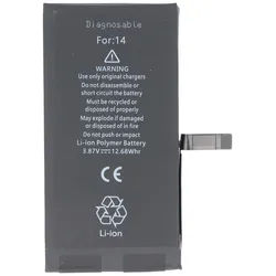 Akku passend für Apple iPhone 14, diagnostizierbar, Li-Polymer, 3,87V, 3279mAh, 12,68Wh, ohne Werkzeug