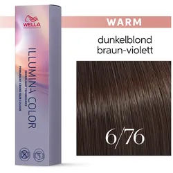 Wella Illumina Color Haarfarbe 6/76 Dunkelblond Braun Violett