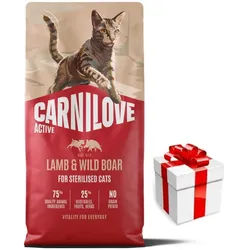 Carnilove Active Cat Lamm & Wildschwein für kastrierte erwachsene Katzen 6kg + Überraschung für die Katze