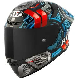 KYT TT-Revo Synchrotron Helm, rot-blau, Größe XL für Männer