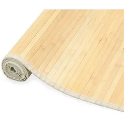 vidaXL Teppich, Bambus 80x200 cm Natur