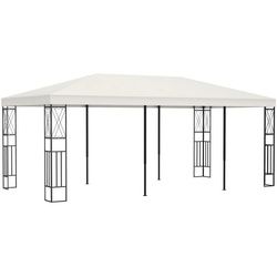 TOP! Pavillon 3×6 m Creme Stoff PC