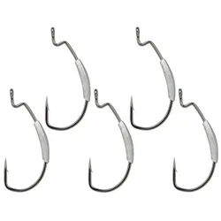 Gamakatsu Offset-Haken Gamakatsu Weighted Super Line EWG - 5 Offsethaken mit Gewicht