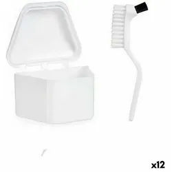 Set für Zahnprothesen Weiß Polypropylen (12 Stück)