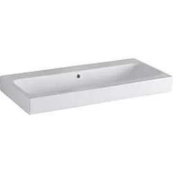 Geberit iCon Waschtisch 124093600 90 x 48,5 cm, weiss, mit KeraTect, ohne Hahnloch