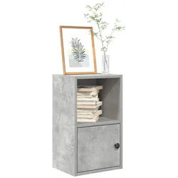 vidaXL Bücherregal NA Bücherregal Betongrau 31x24x52 cm Spanplatte grau
