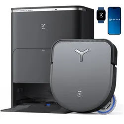 ECOVACS Nass-Trocken-Saugroboter ECOVACS DEEBOT X5 OMNI Saugroboter mit Wischfunktion, mit Beutel, Wischfunktion, Laufzeit von 260 min, Saugfunktionn schwarz