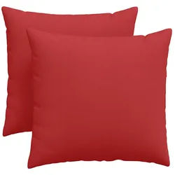 vidaXL Sitzauflage Sofakissen 2 pcs Rot 45 x 45 cm Stoff, (2 St) rot