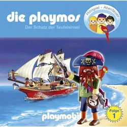 Hörspiel-CD Die Playmos - Der Schatz der Teufelsinsel, 1 Audio-CD